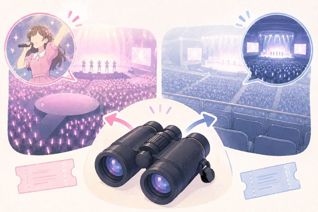 ライブ用双眼鏡に防振機能は必要か?